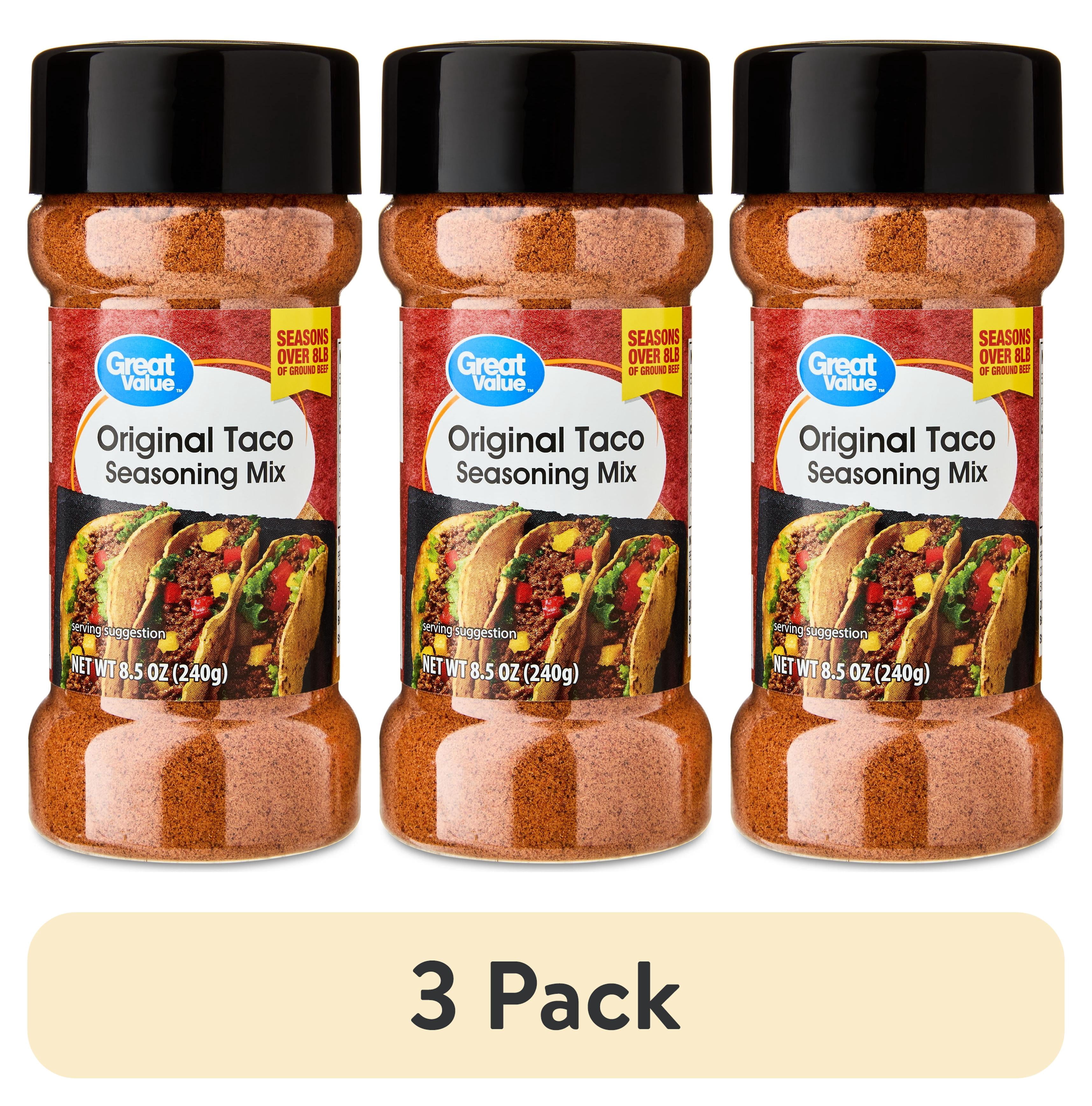 (3 pack) Great Value Original Taco Seasoning Mix, 8.5 oz