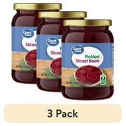 (3 pack) Great Value Pickled Sliced Beets, 16 oz