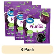 (3 pack) Great Value Pitted Prunes Reclosable Pouch, 8 oz (226g)