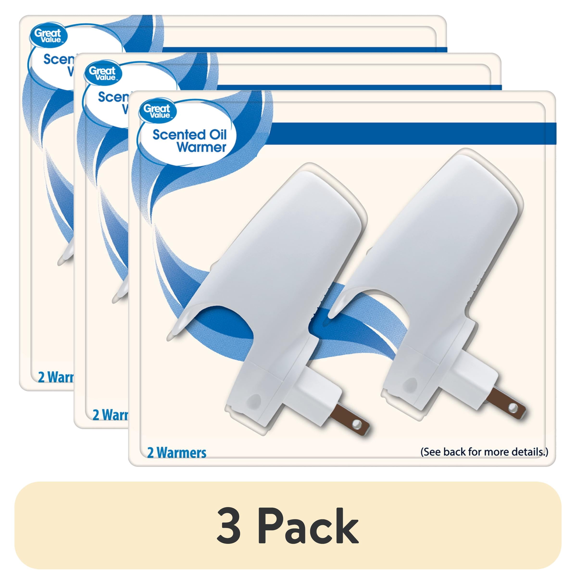 (3 pack) Great Value Scented Oil Plug-in Warmers, 2 Count (Fragrance Not Included)