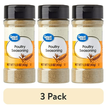 (3 pack) Great Value Poultry Seasoning, 1.5 oz