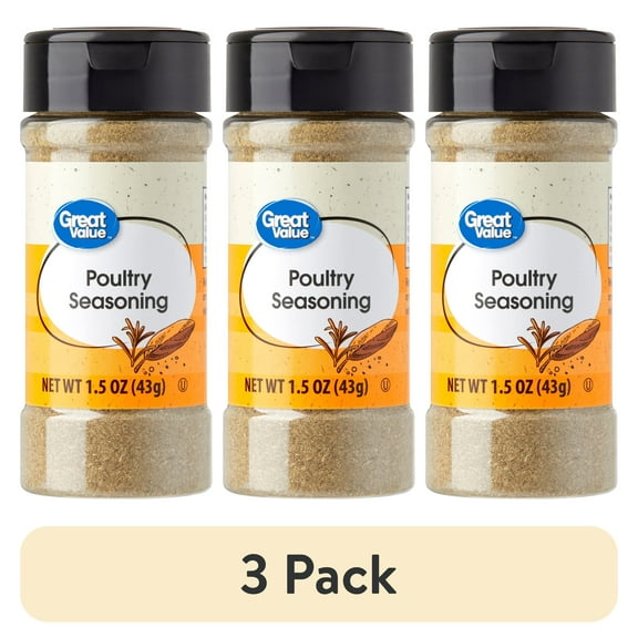 (3 pack) Great Value Poultry Seasoning, 1.5 oz