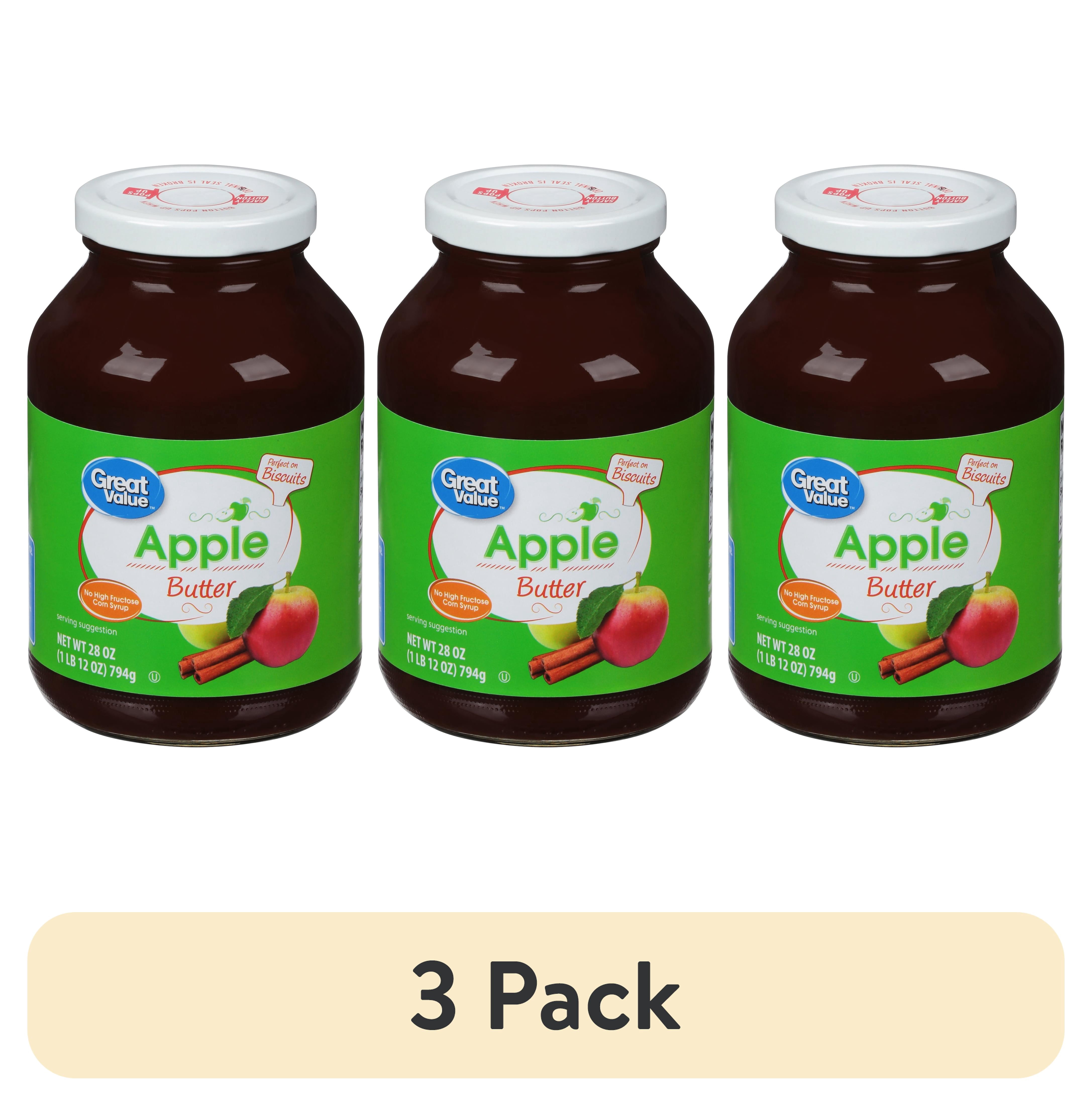 (3 pack) Great Value Premium Apple Butter, 28 oz
