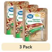 (3 pack) Great Value Premium White Chicken, Applewood Smoke, 2.6 oz Pouch