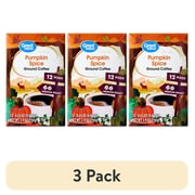 (3 pack) Great Value Pumpkin Spice Medium Roast Ground Coffee, 12 Count