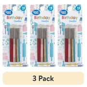 (3 pack) Great Value Relight Sparkling Candles, 18 Count