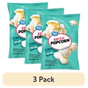 (3 pack) Great Value Sea Salt Ready to Eat Popcorn, 6 oz