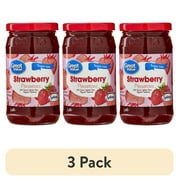 (3 pack) Great Value Sugar-Free Strawberry Preserves, 13 oz