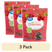 (3 pack) Great Value Sweetened Dried Cherries, 5 oz
