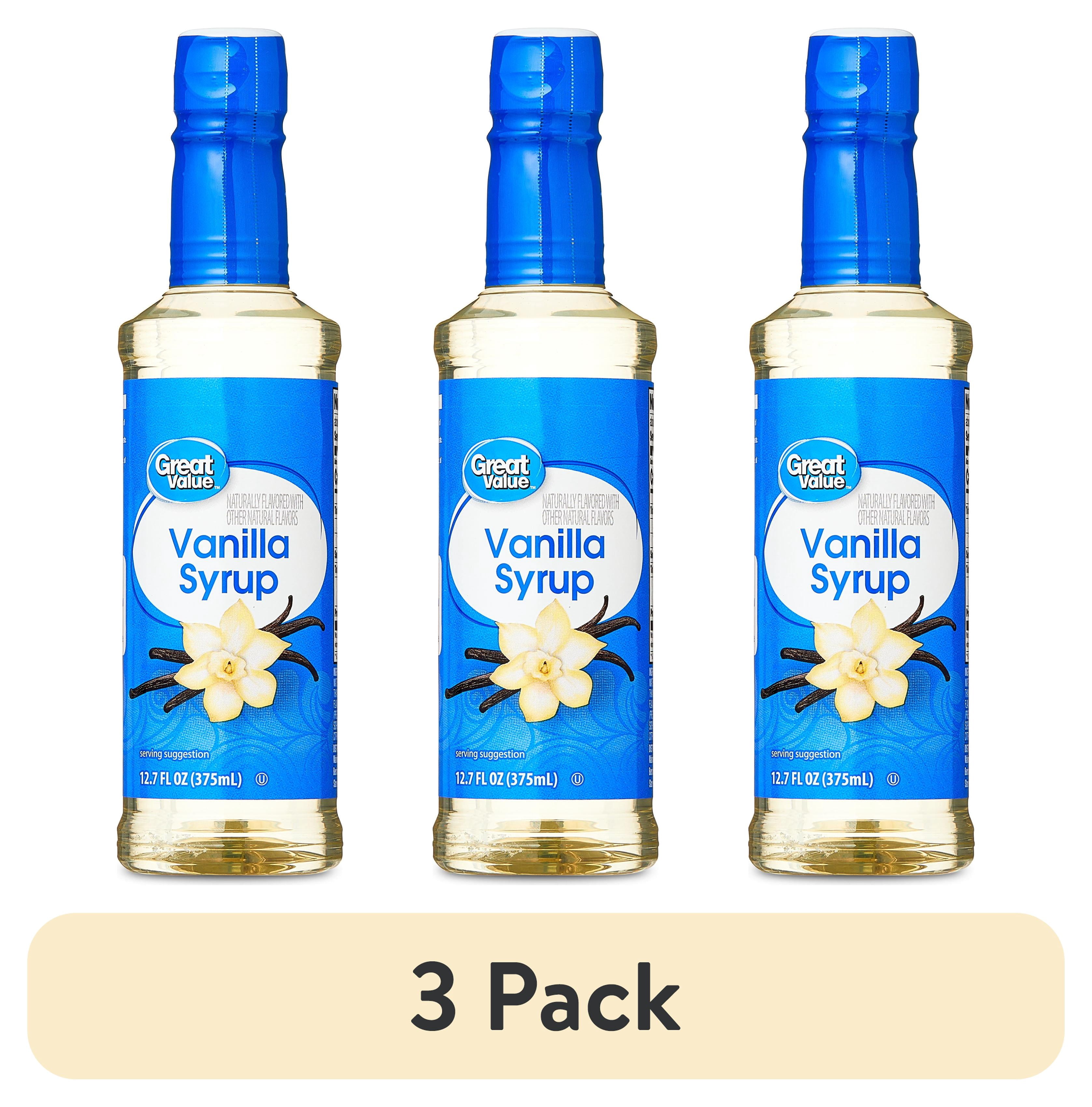 (3 pack) Great Value Vanilla Flavored Syrup, 12.7 fl oz