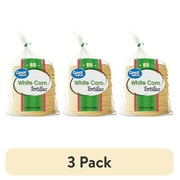 (3 pack) Great Value White Corn Tortillas, 66.67 oz, 80 Count