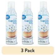 (3 pack) Great Value White Cupcake Icing, 8.4 oz