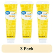 (3 pack) Great Value Yellow Decorating Icing, 4.25 oz