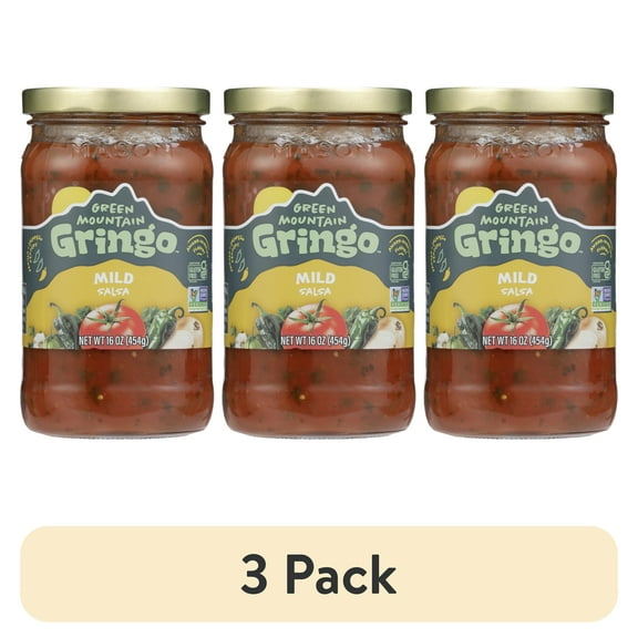 (3 pack) Green Mountain Gringo Salsa, Mild, 16oz