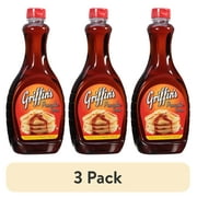 (3 pack) Griffin Pancake Syrup 24 fl oz Squeeze Plastic Bottle