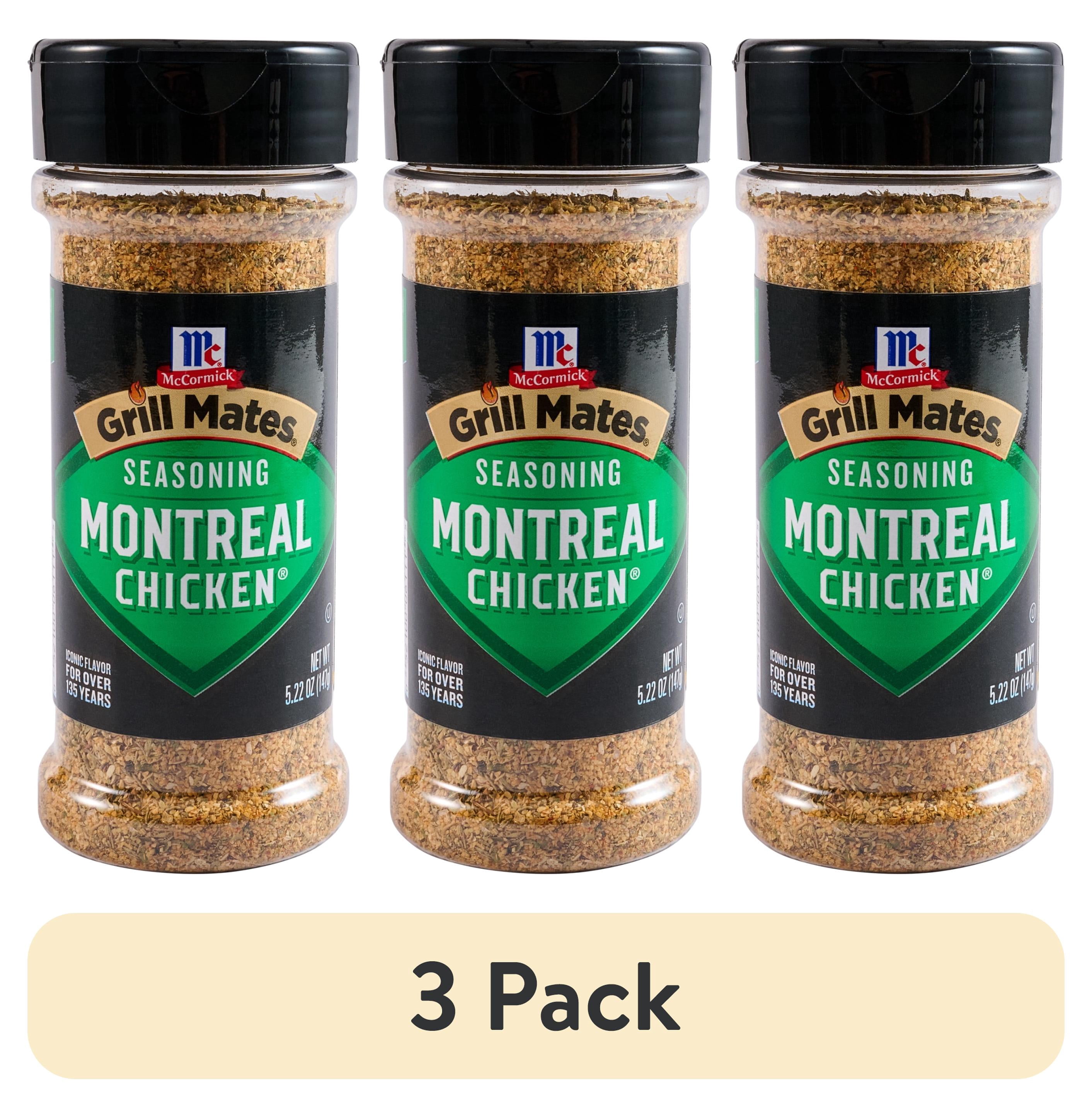 (3 pack) Grill Mates Montreal Chicken Seasoning, 5.22 oz Bottle