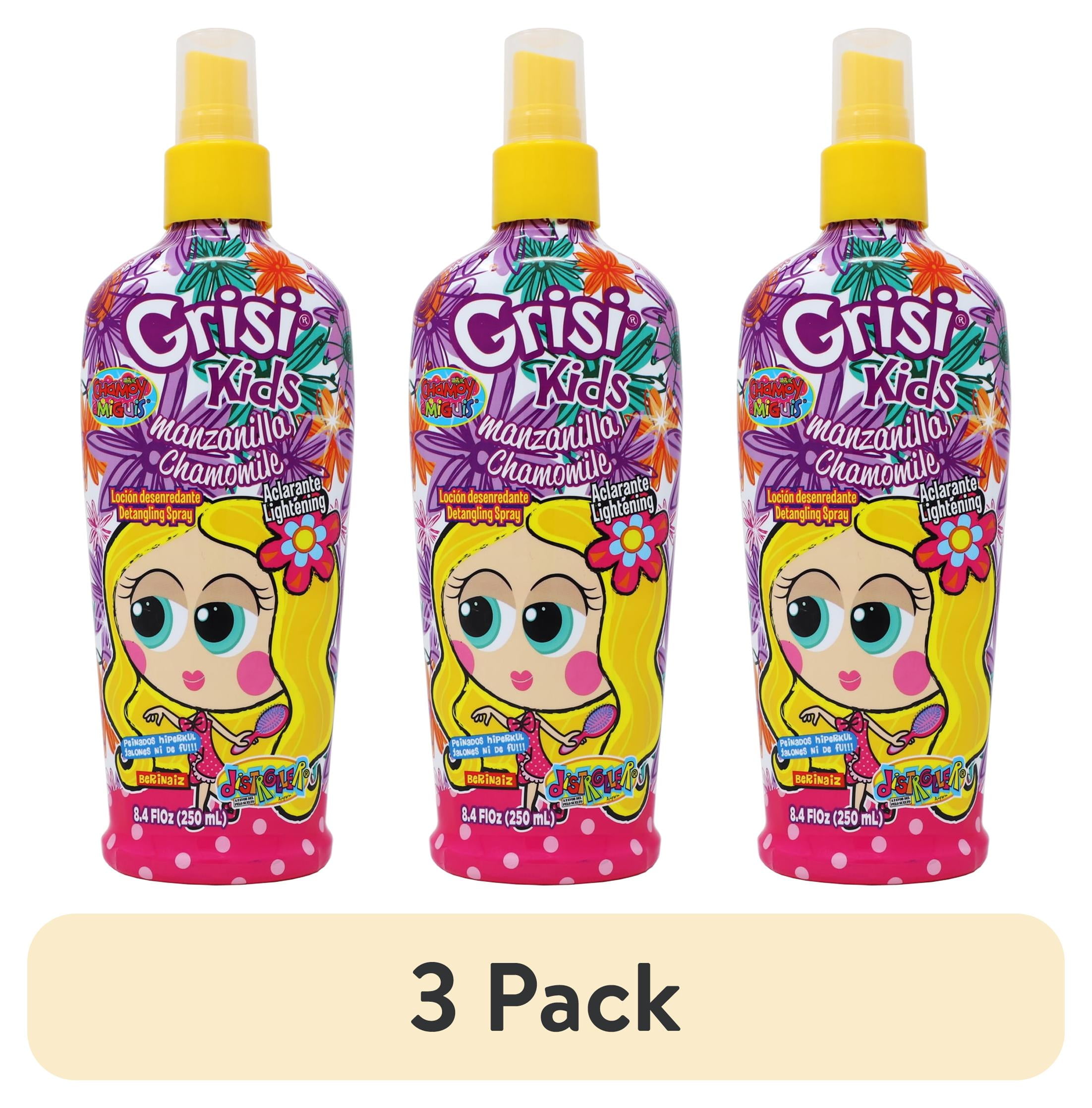 3 pack) Grisi Kids Manzanilla Hair Lotion Detangling and