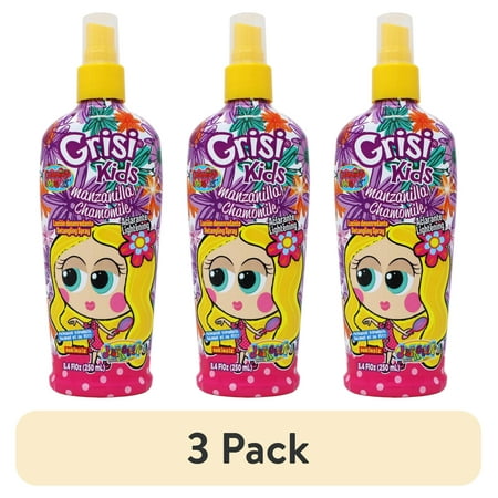 (3 pack) Grisi Kids Manzanilla Hair Lotion Detangling and Lightening with Chamomile, 8.4 Fo