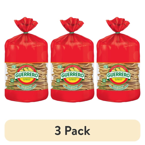 (3 pack) Guerrero Tostadas Caseras Doraditas, 22 Count