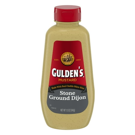 (3 pack) Gulden's Stone Ground Dijon Mustard, 12 oz.