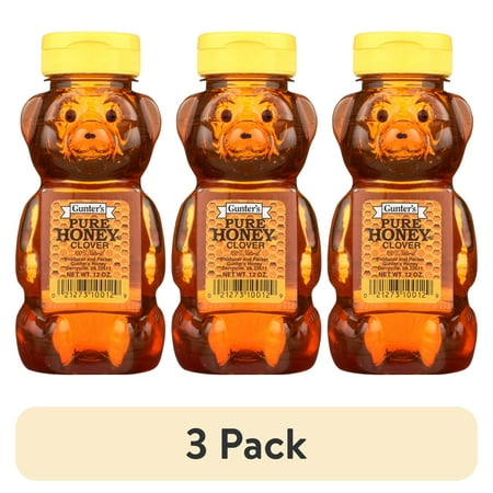 (3 pack) Gunter's Clover, Honey Bear 12 oz