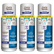 3 pack GuruNanda Teeth Whitening Dual Barrel Mouthwash- Alcohol Free & Fluoride Free, Wild Mint, 20 fl oz