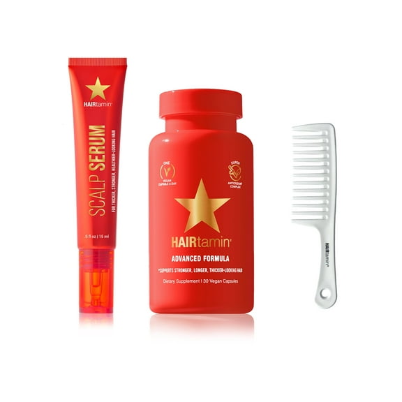 HAIRtamin Scalp Serum Hair Growth and Thickening Treatment, Nourishes Dry Itchy Scalp, 2 fl oz