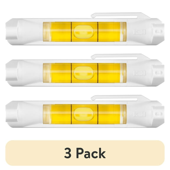 (3 pack) HART 2-Piece Line Level Set, Integrated Pocket Clip, New Condition