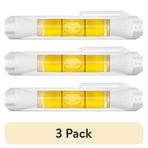 (3 pack) HART 2-Piece Line Level Set, Integrated Pocket Clip, New Condition