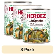 (3 pack) HERDEZ Jalapenos, Shelf-Stable, 27 oz Aluminum Can