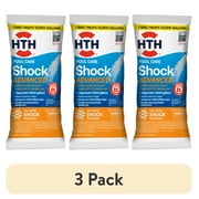 (3 pack) HTH Pool Care Shock Advanced for Swimming Pools, Granules, 1 lb