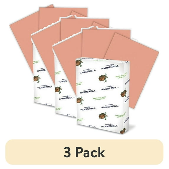(3 pack) Hammermill Recycled Color Papers, 8.5" x 11", 500 Sheets