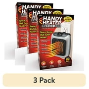 3 pack Handy Heater Turbo, Personal Electric Ceramic Space Heater, 800 Watts. New
