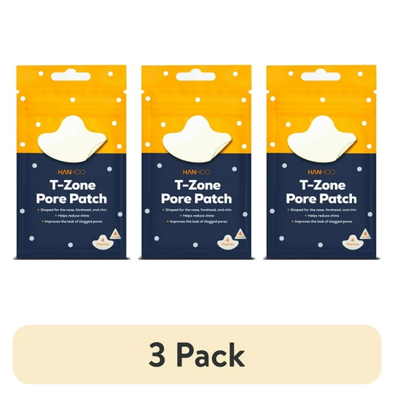 (3 pack) Hanhoo Hydrocolloid Clear T-Zone Acne Patch, All Skin Types, 8 Ct.