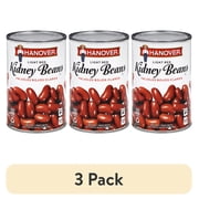 (3 pack) Hanover Redskin Kidney Beans Light Red, 40.5 oz Can – Family-Size Seasoned Beans for Chili, Rice, and Hearty Sides