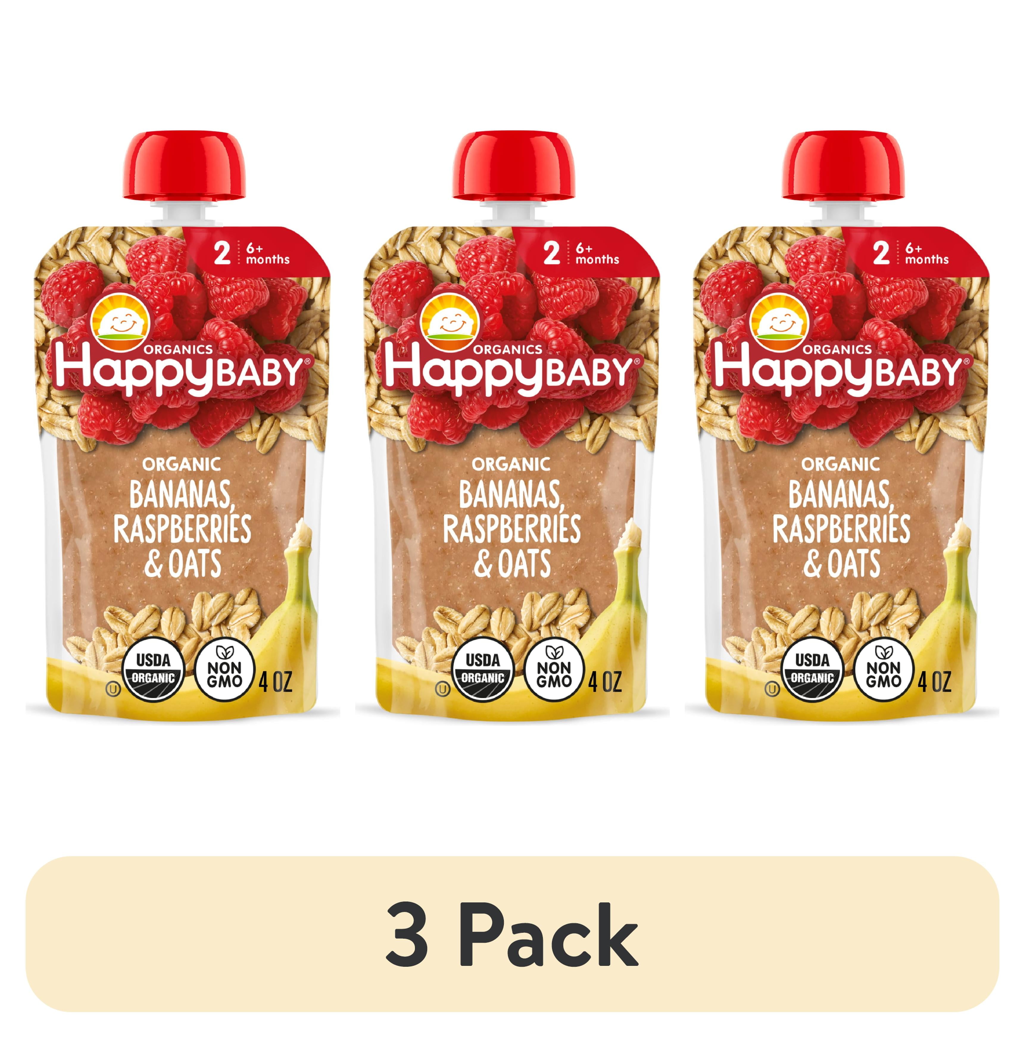 (3 pack) Happy Baby Clearly Crafted, Stage 2 Baby Food, Bananas ...