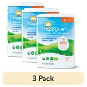 3 pack Happy Baby Stage 1 Powder Baby Formula, 0-12 Months, 22.9 oz Canister