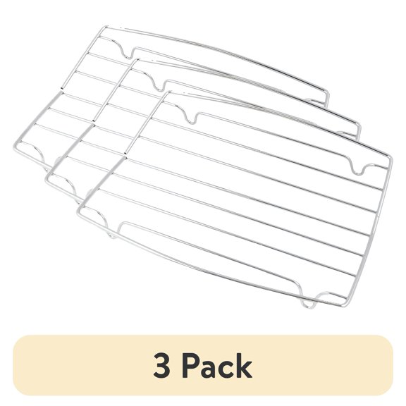 (3 pack) Harold'S Kitchen Roasting Rack Chrome 10-3/8" X 8"