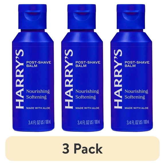 (3 pack) Harry's Men's Post-Shave Balm with Aloe, 3.4 fl oz