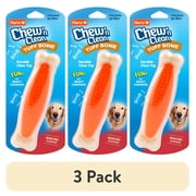 3 pack Hartz Chew 'n Clean Tuff Bone Dog Toy, Large, Color May Vary