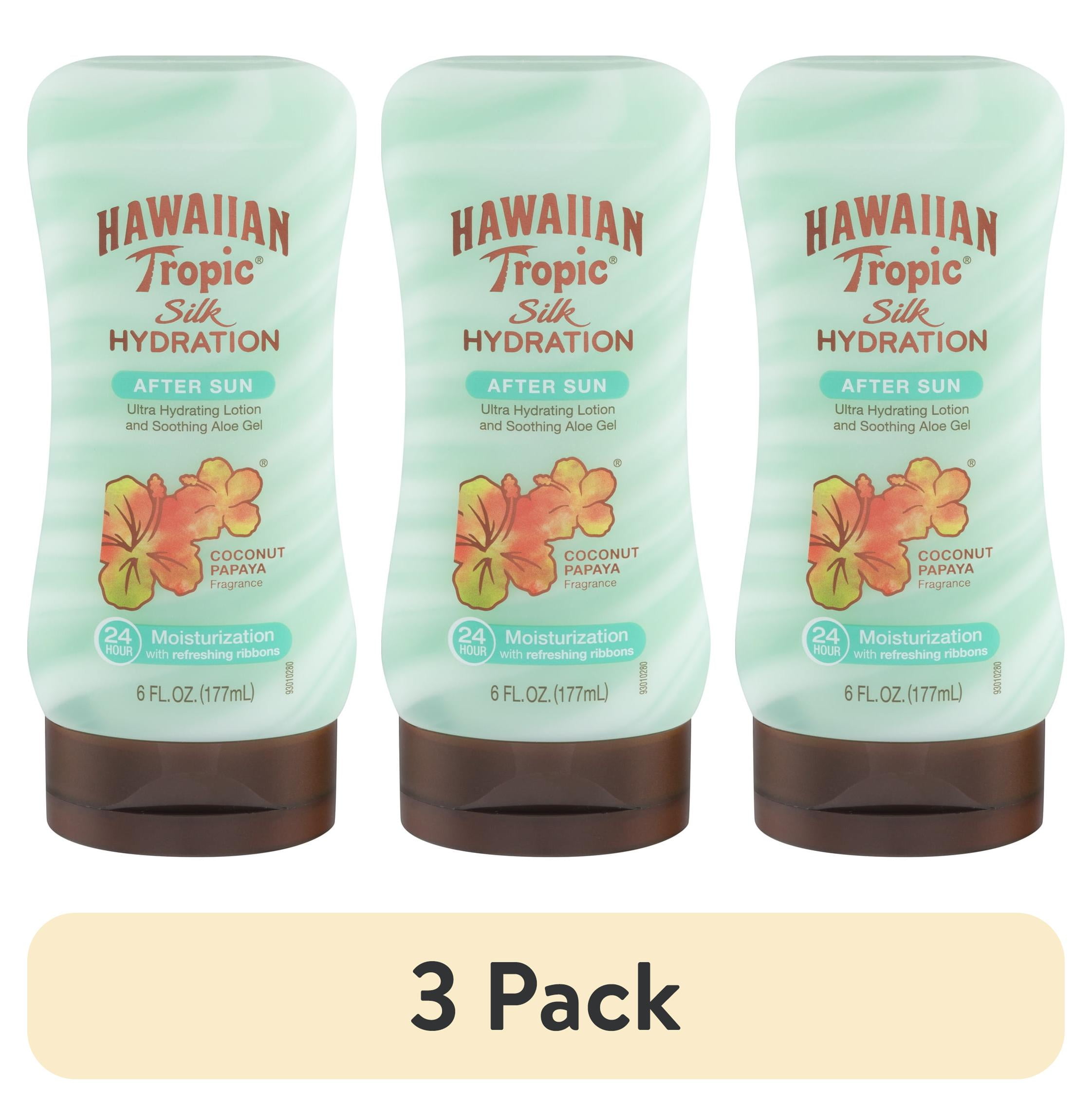 4 pack) Hawaiian Tropic Silk Hydration After Sun Lotion, Coconut