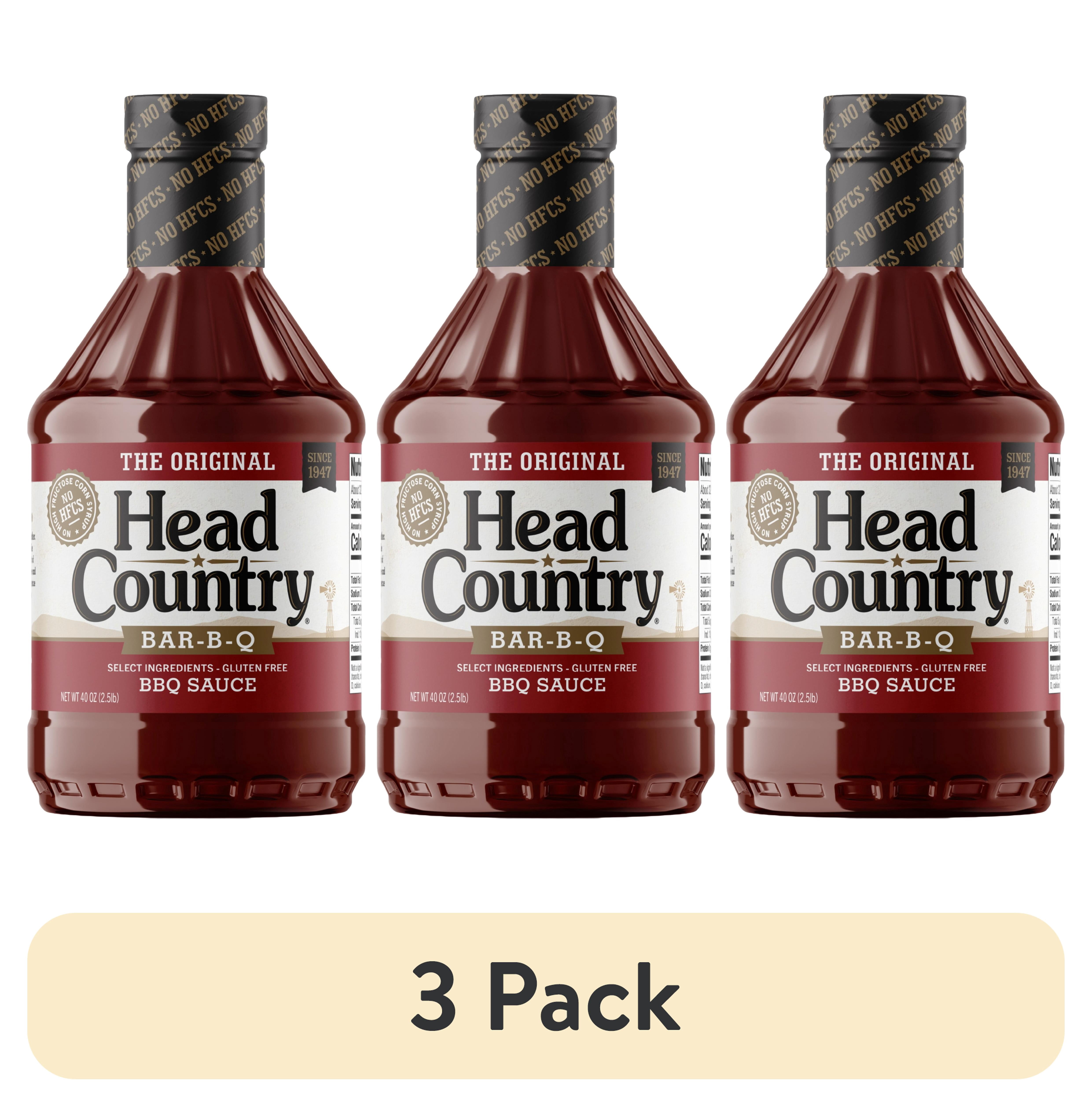 (3 pack) Head Country Original BBQ Sauce, 40 oz