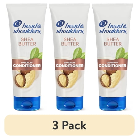 (3 pack) Head & Shoulders Dandruff Conditioner Cream, Shea Butter, 10.9 fl oz