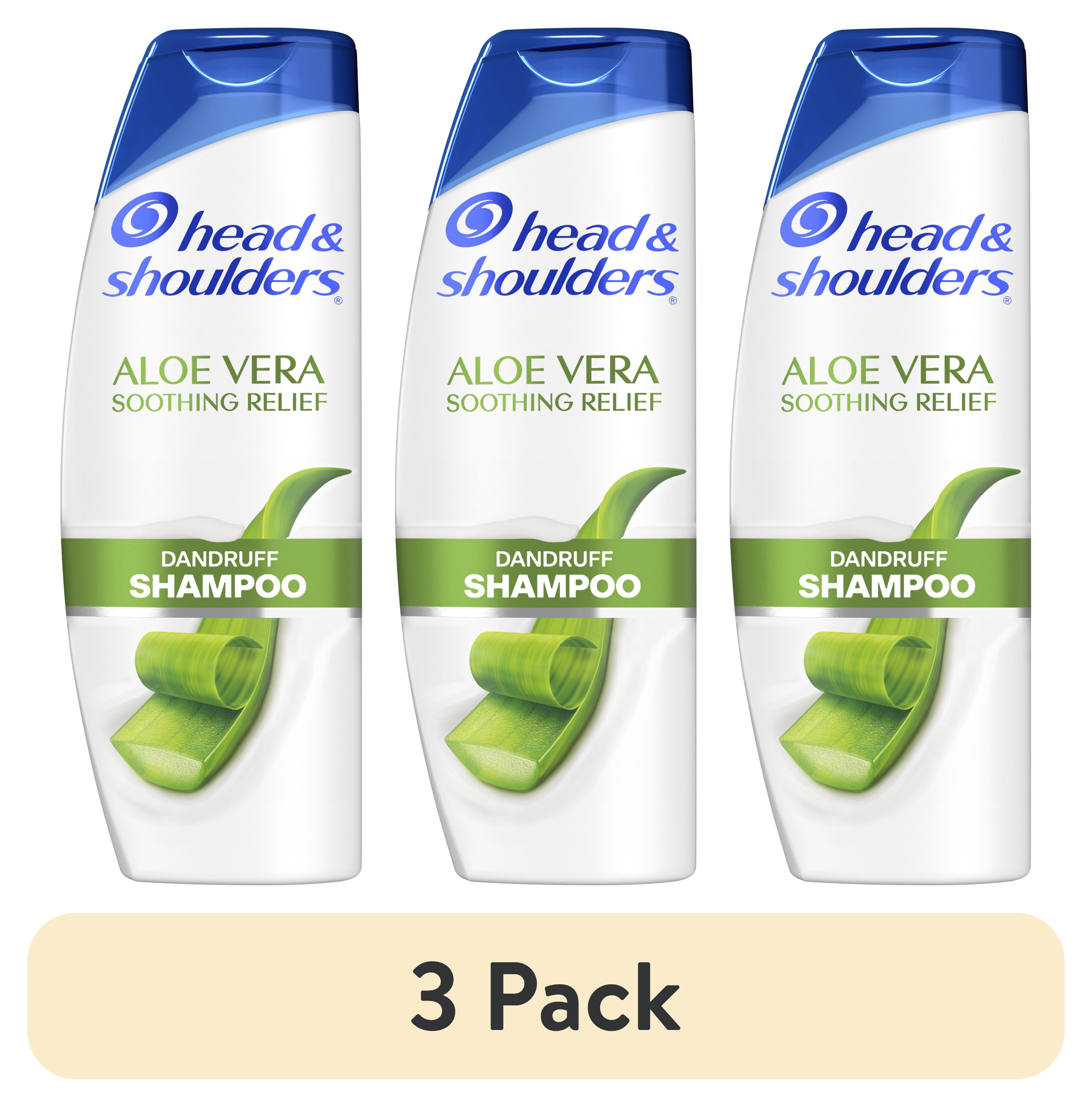 (3 pack) Head & Shoulders 2 in 1 Dandruff Shampoo and Conditioner, Anti-Dandruff Treatment, Aloe Vera for Soothing Scalp Relief, Paraben Free, 12.5 oz