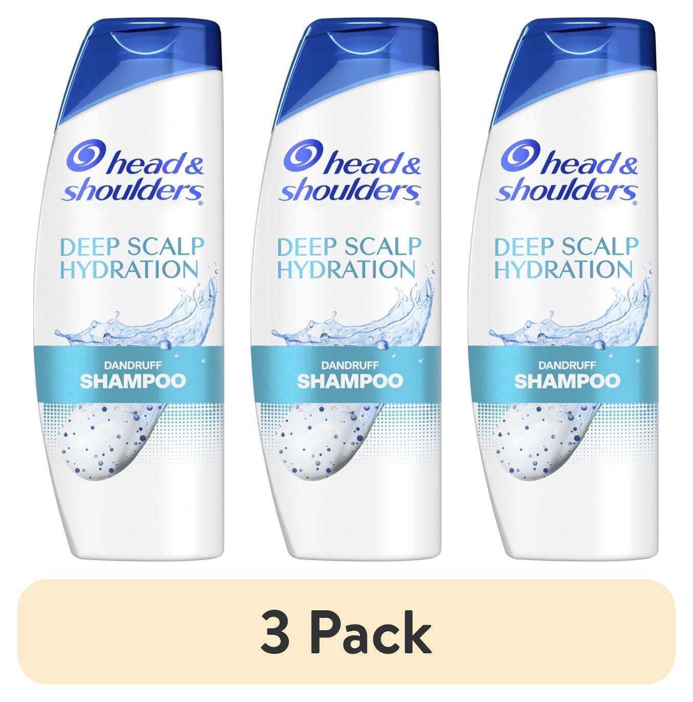 (3 pack) Head and Shoulders Dandruff Shampoo, Deep Scalp Cleanse, 12.5 oz