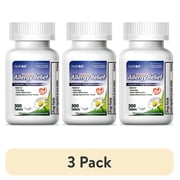 3 pack HealthA2Z Allergy Medicine Loratadine, 24 Hour Non-Drowsy Allergy Pill and Sinus Relief, 10 mg, 300 Tablets