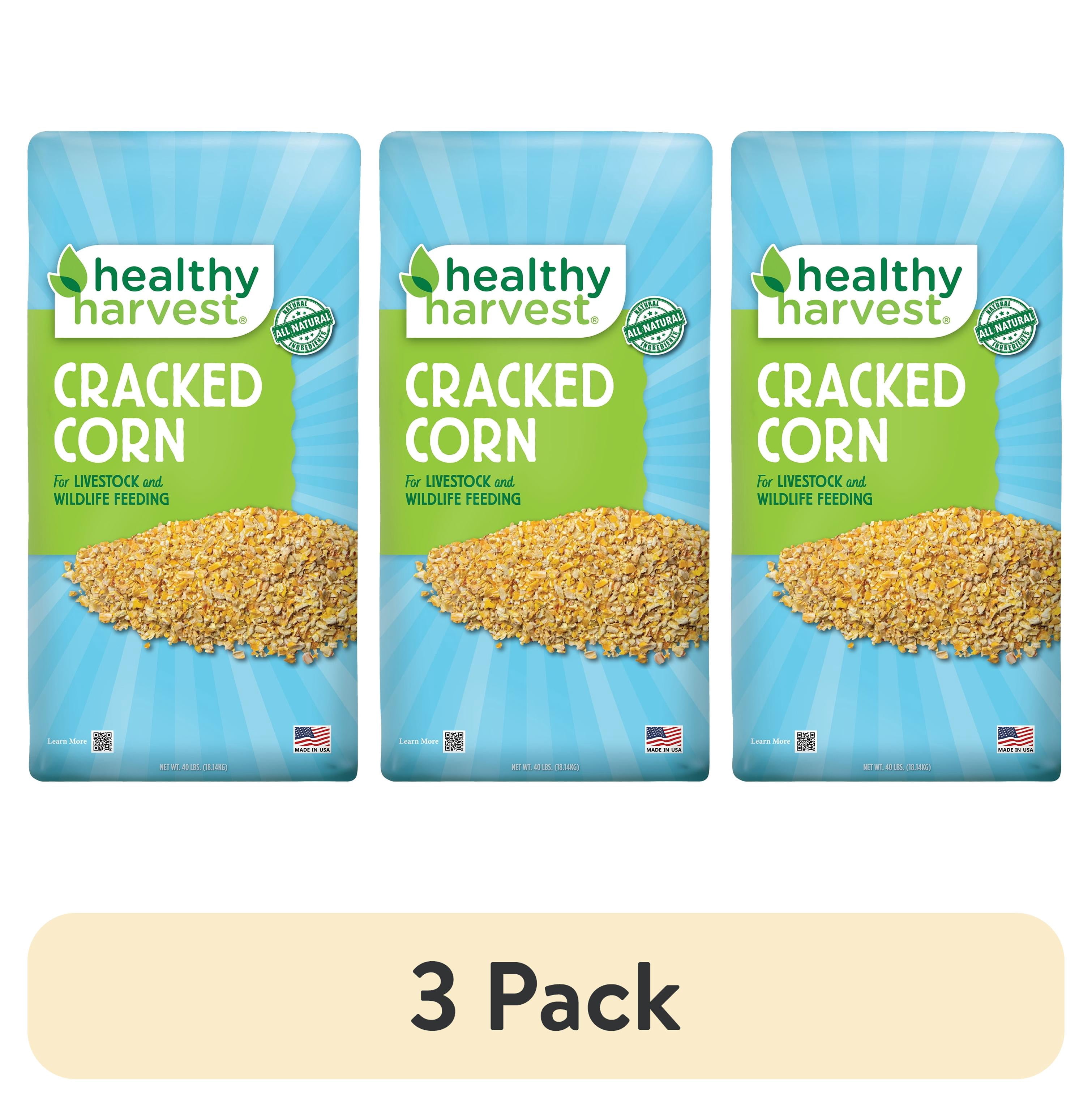 Healthy Harvest Cracked Corn for Poultry & Livestock, 3x40 lb