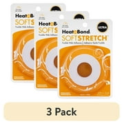 3 pack HeatnBond Soft Stretch Ultra Iron-on Clear Adhesive for Fabrics 5/8 inch x 10 yard Roll