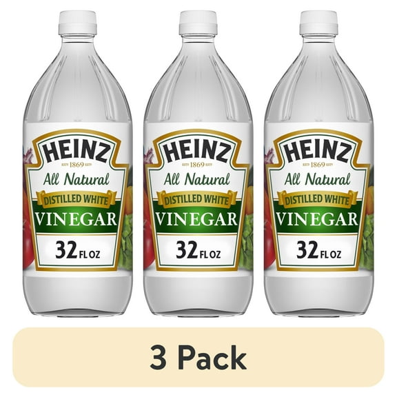 (3 pack) Heinz All Natural Distilled White Vinegar 5% Acidity, 32 fl oz Bottle
