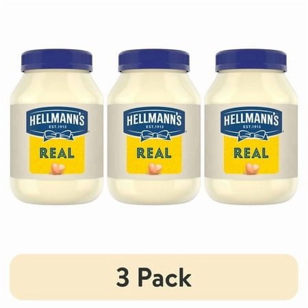 (3 pack) Hellmann's Real Mayonnaise 30oz